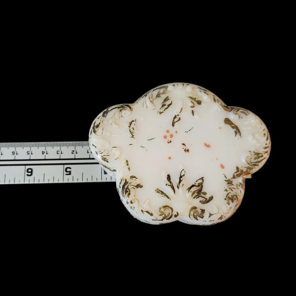 Antique Dithridge Milk Glass Dresser Box 1890s